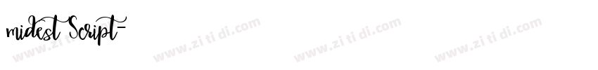 midest Script字体转换 midest Script字体转换